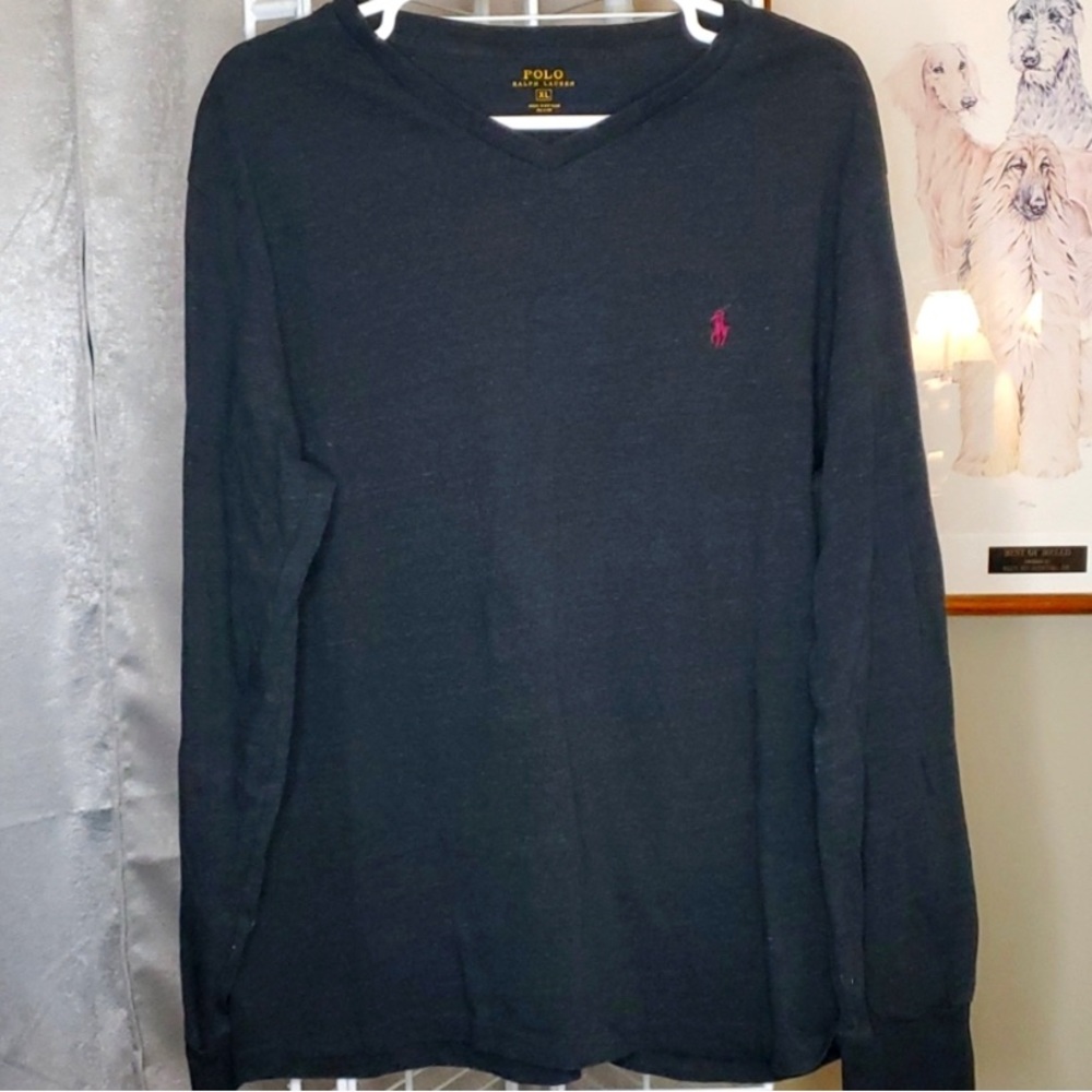Polo By Ralph Lauren Dark Gray Sweater NWOT 100% Cotton